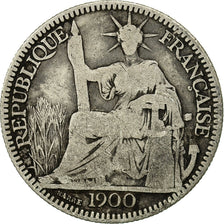 Coin, FRENCH INDO-CHINA, 10 Cents, 1900, Paris, VF(30-35), Silver, KM:9