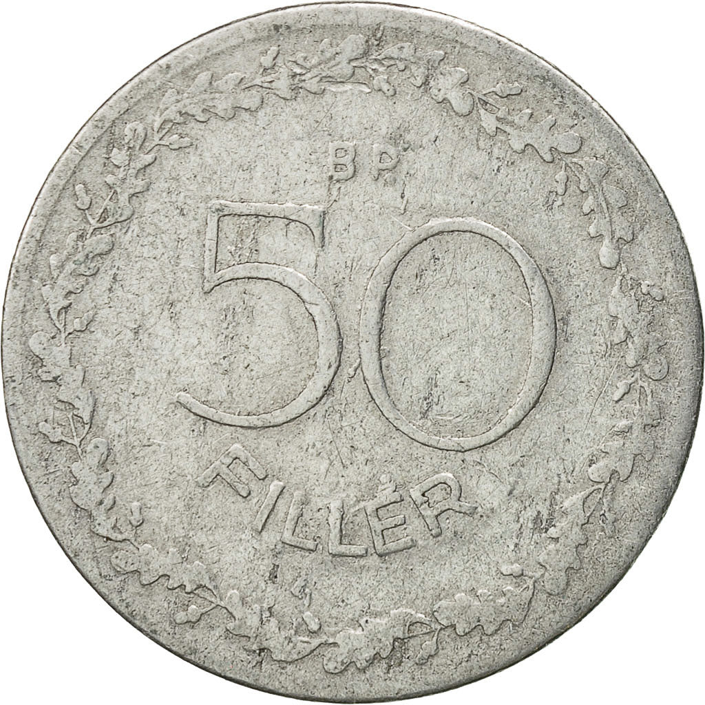 Hungary, 50 Fillér, 1948, Budapest, VF(30-35), Aluminum, KM:536