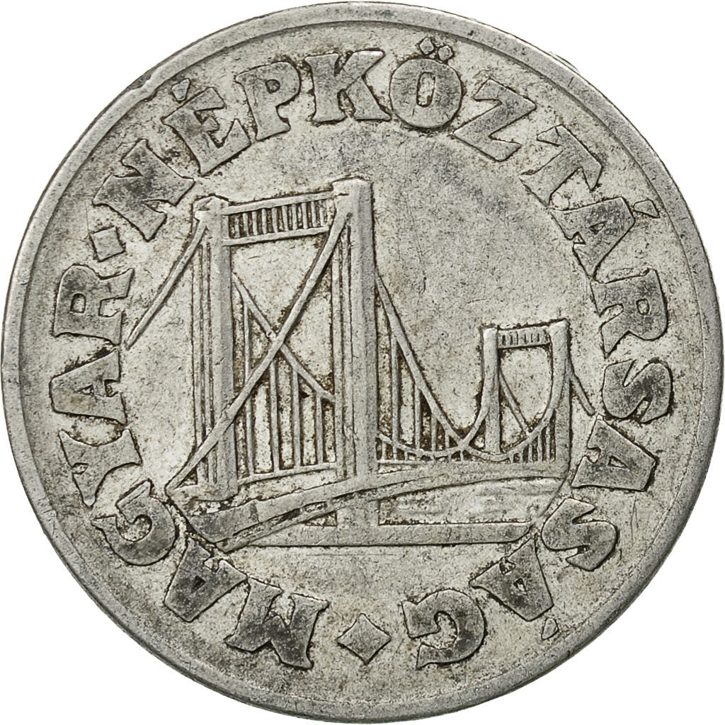 Moneta, Ungheria, 50 Fillér, 1967, Budapest, BB, Alluminio, KM:574