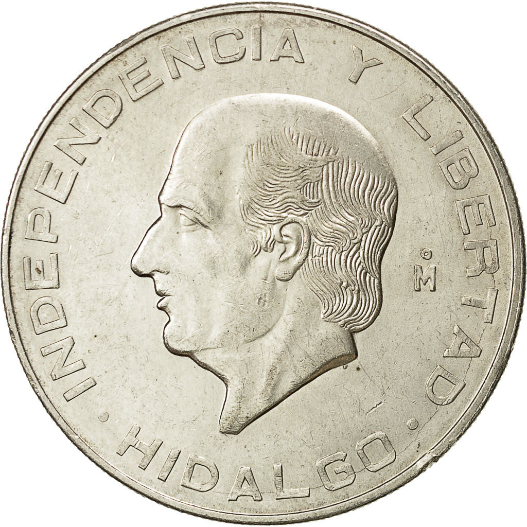 Coin, Mexico, 10 Pesos, 1956, Mexico City, AU(55-58), Silver, KM:474