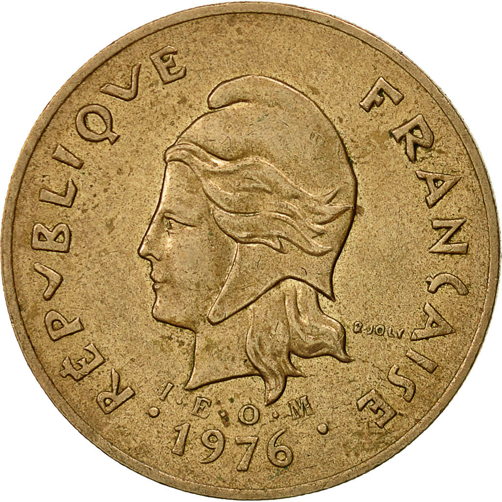 Coin, French Polynesia, 100 Francs, 1976, Paris, EF(40-45), Nickel-Bronze, KM:14