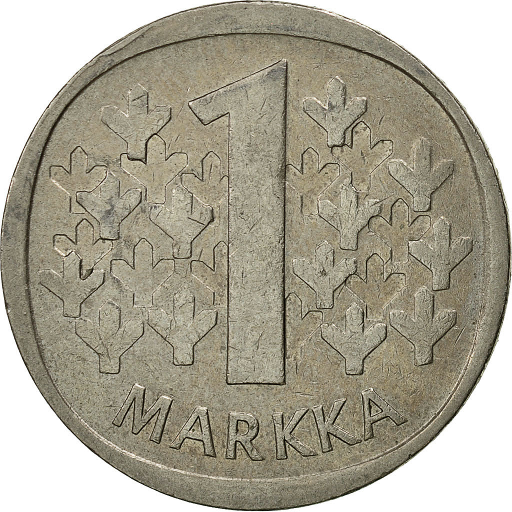 Coin, Finland, Markka, 1971, EF(40-45), Copper-nickel, KM:49a