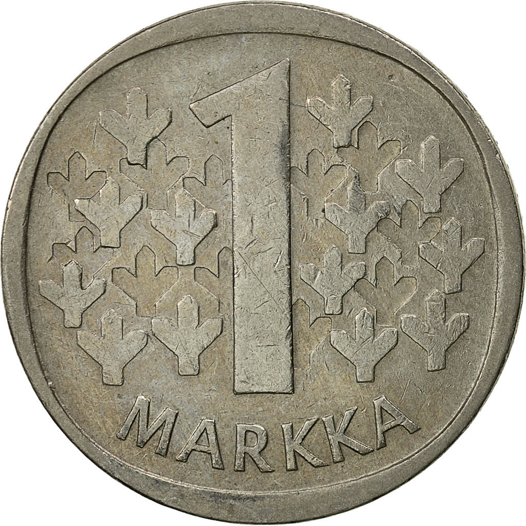 Coin, Finland, Markka, 1972, EF(40-45), Copper-nickel, KM:49a
