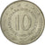 Coin, Yugoslavia, 10 Dinara, 1977, AU(55-58), Copper-nickel, KM:62