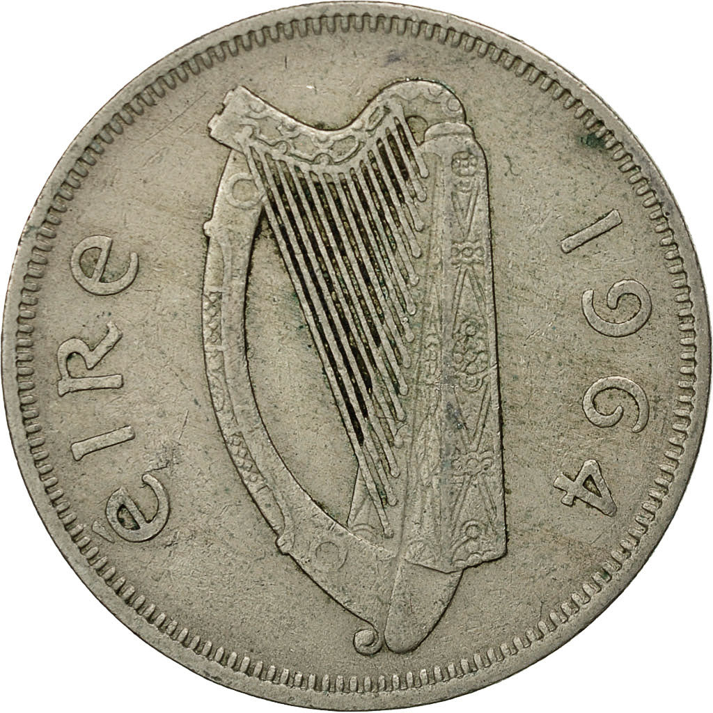 Coin, IRELAND REPUBLIC, Florin, 1964, EF(40-45), Copper-nickel, KM:15a