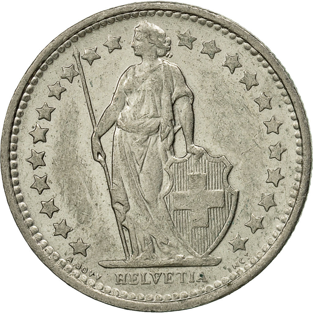 Munten, Zwitserland, 1/2 Franc, 1974, Bern, PR, Copper-nickel, KM:23a.1