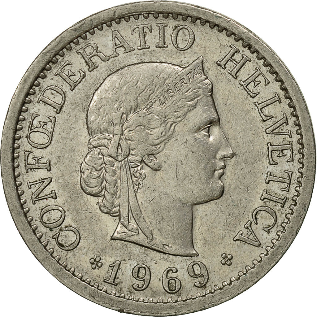Monnaie, Suisse, 10 Rappen, 1969, Bern, TTB+, Copper-nickel, KM:27