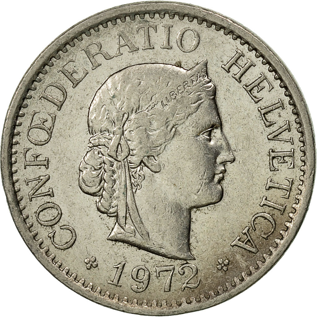 Monnaie, Suisse, 10 Rappen, 1972, Bern, SUP, Copper-nickel, KM:27