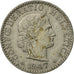 Coin, Switzerland, 20 Rappen, 1947, Bern, EF(40-45), Copper-nickel, KM:29a