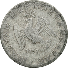 Coin, Hungary, 10 Filler, 1957, Budapest, VF(30-35), Aluminum, KM:547