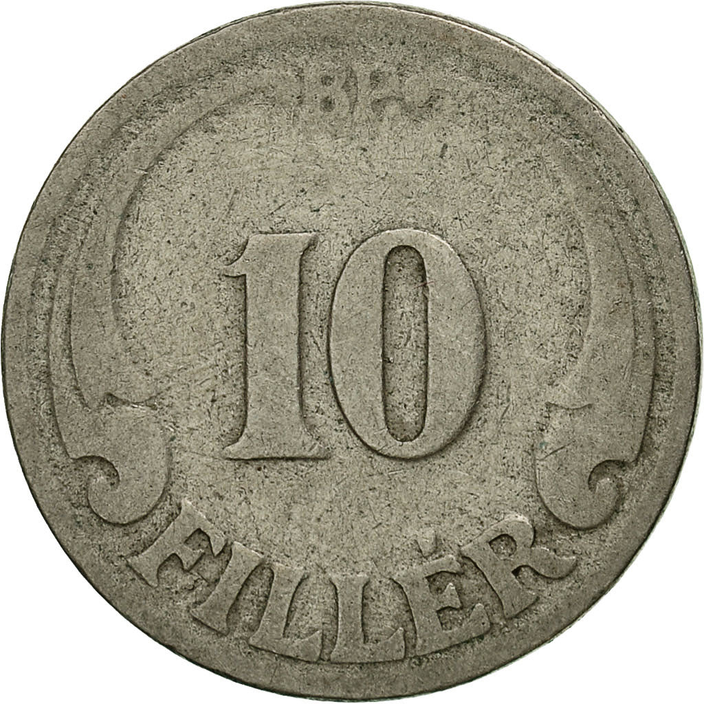 Moneta, Ungheria, 10 Filler, 1926, Budapest, MB+, Rame-nichel, KM:507