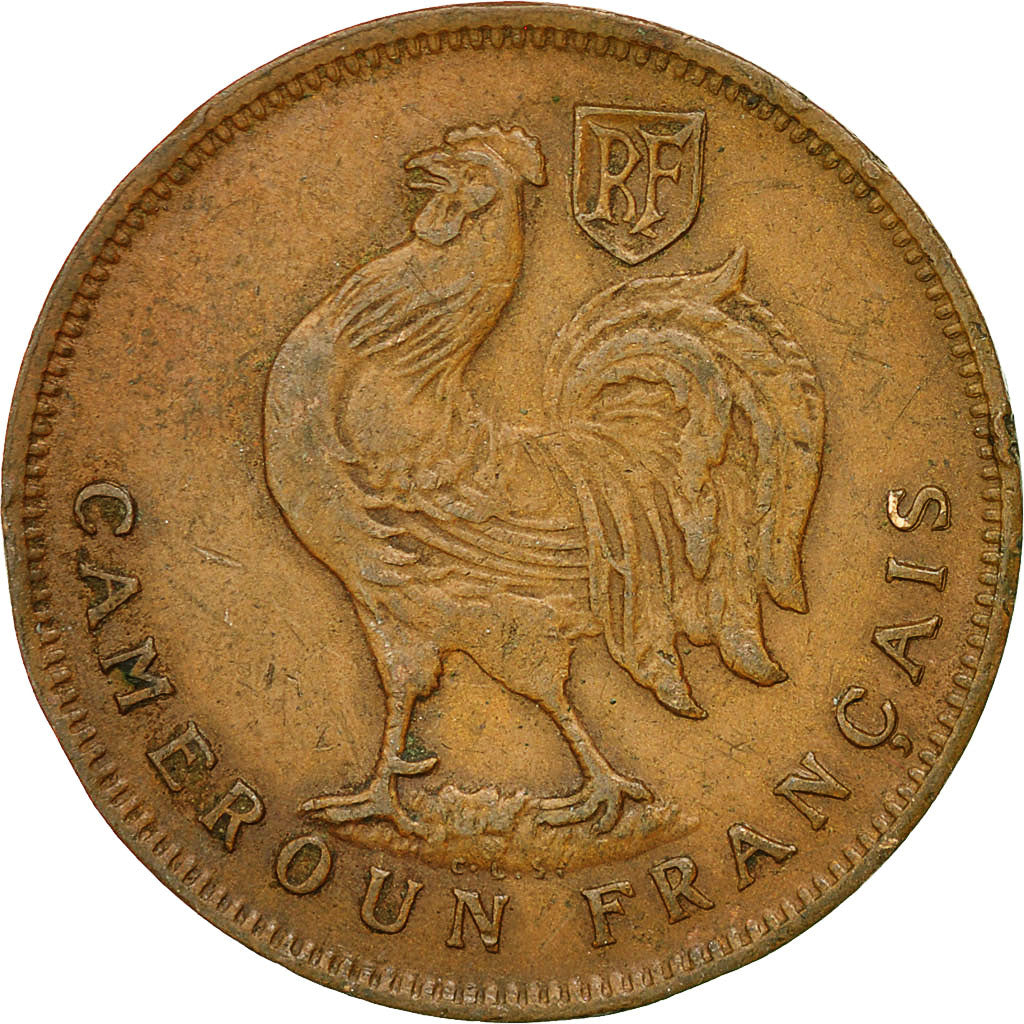 Camerún, Franc, 1943, Pretoria, MBC, Bronce, KM:5