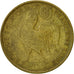 French Equatorial Africa, Franc, 1942, Pretoria, EF(40-45), Brass, KM:2
