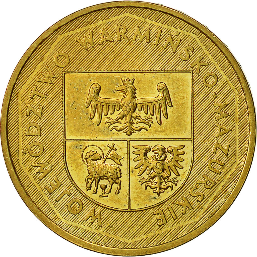 Coin, Poland, 2 Zlote, 2005, Warsaw, MS(60-62), Brass, KM:614