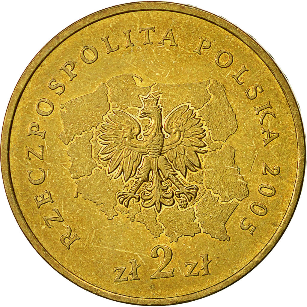 Moneta, Polonia, 2 Zlote, 2005, Warsaw, SPL, Ottone, KM:560