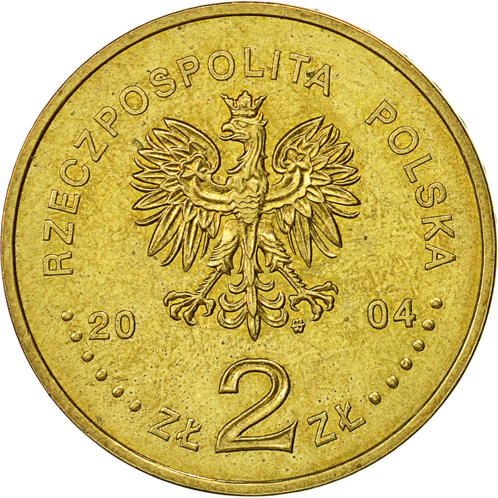 Monnaie, Pologne, 2 Zlote, 2004, Warsaw, SUP, Laiton, KM:503