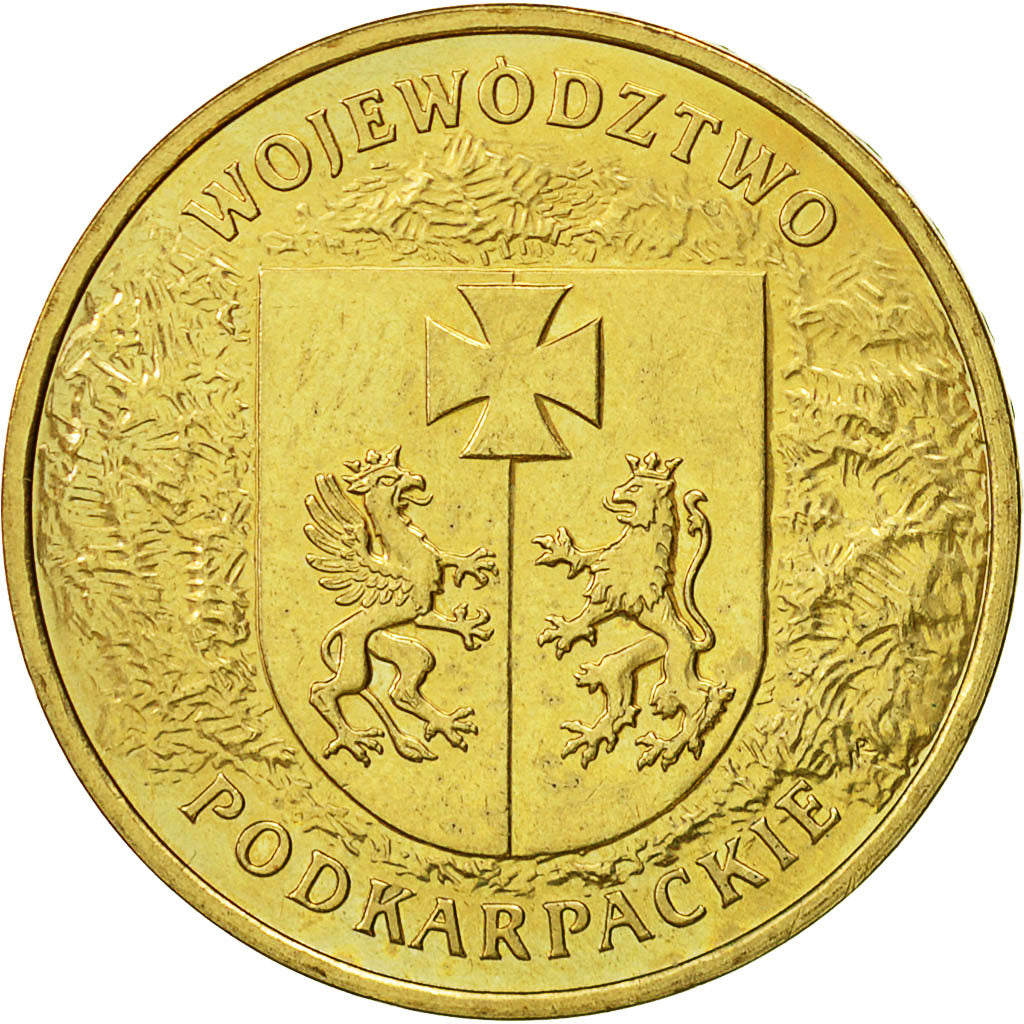 Coin, Poland, 2 Zlote, 2004, Warsaw, MS(63), Brass, KM:490