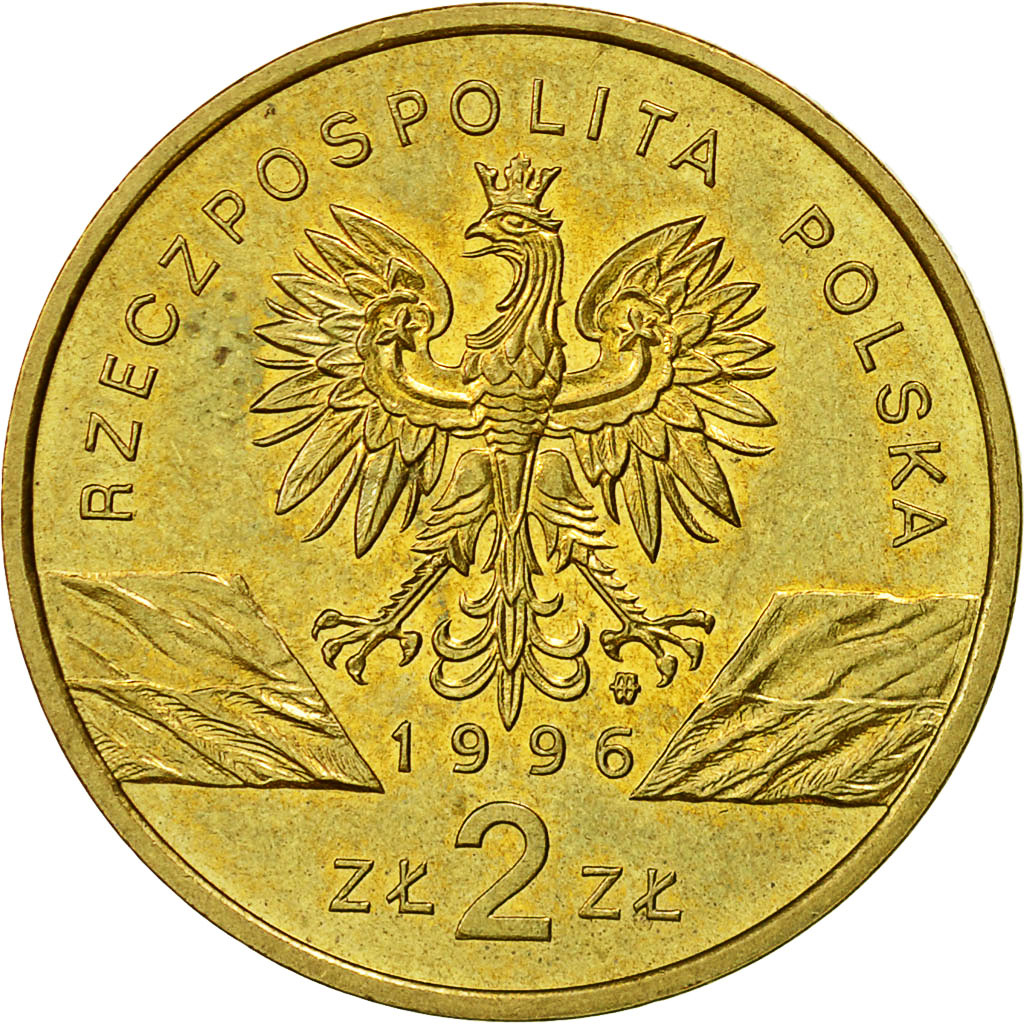 Polonia, 2 Zlote, 1996, Warsaw, SPL, Ottone, KM:311