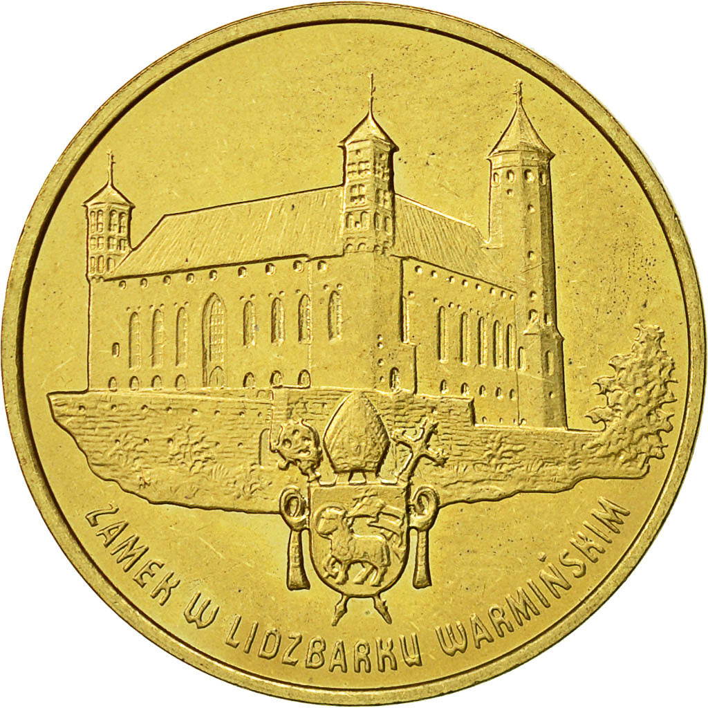 Poland, 2 Zlote, 1996, Warsaw, MS(60-62), Brass, KM:313