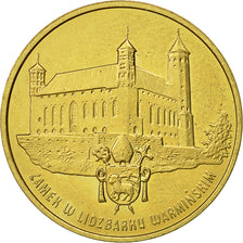 Poland, 2 Zlote, 1996, Warsaw, MS(60-62), Brass, KM:313