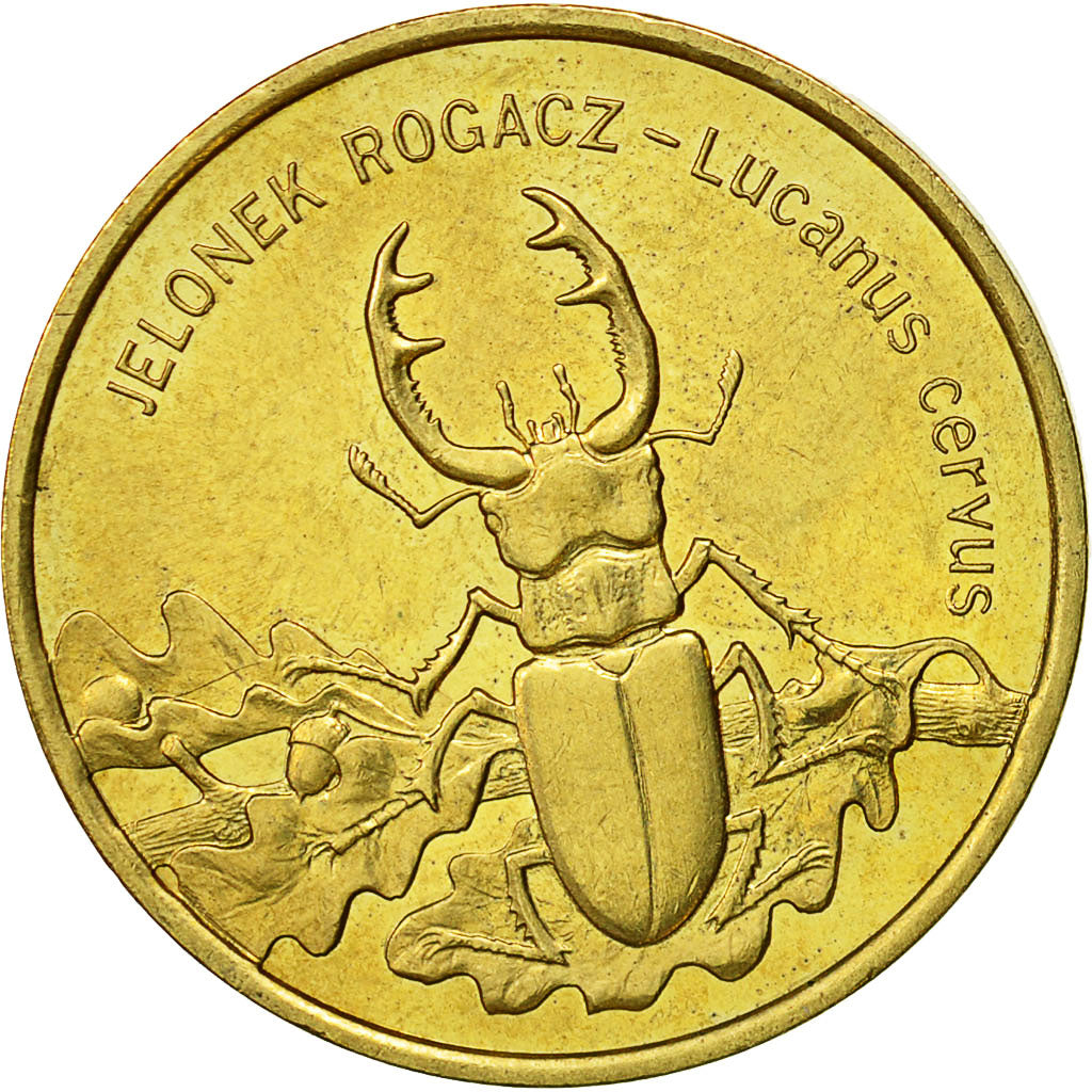 Coin, Poland, 2 Zlote, 1997, Warsaw, MS(60-62), Brass, KM:329