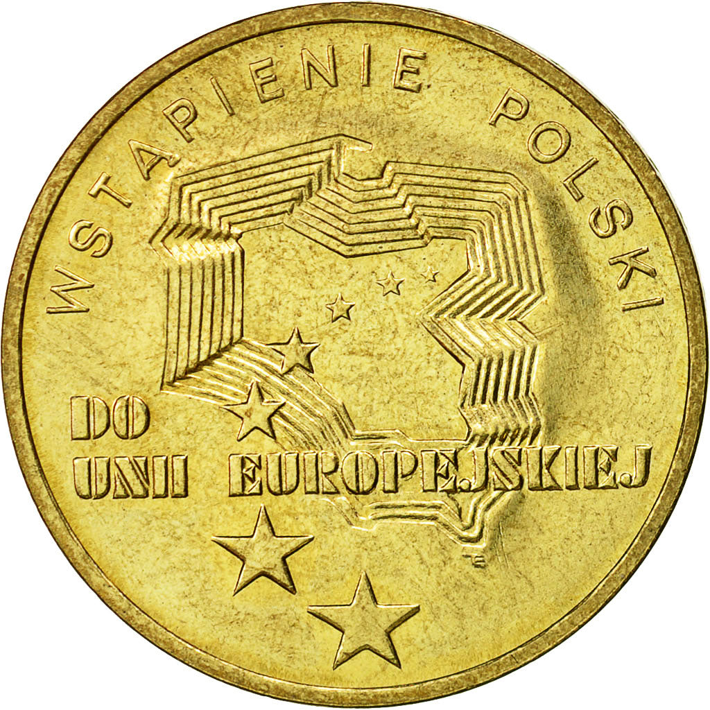 Coin, Poland, 2 Zlote, 2004, Warsaw, AU(55-58), Brass, KM:481