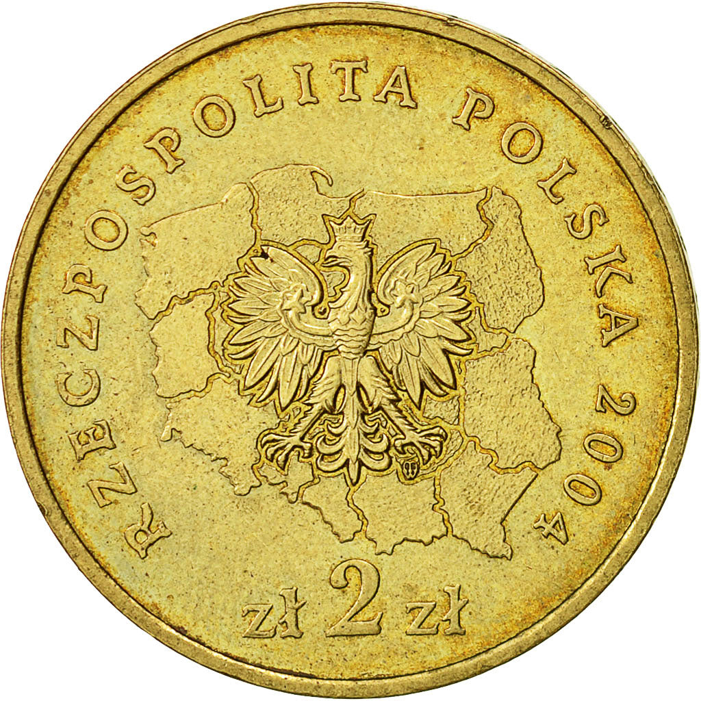 Monnaie, Pologne, 2 Zlote, 2004, Warsaw, SUP, Laiton, KM:491