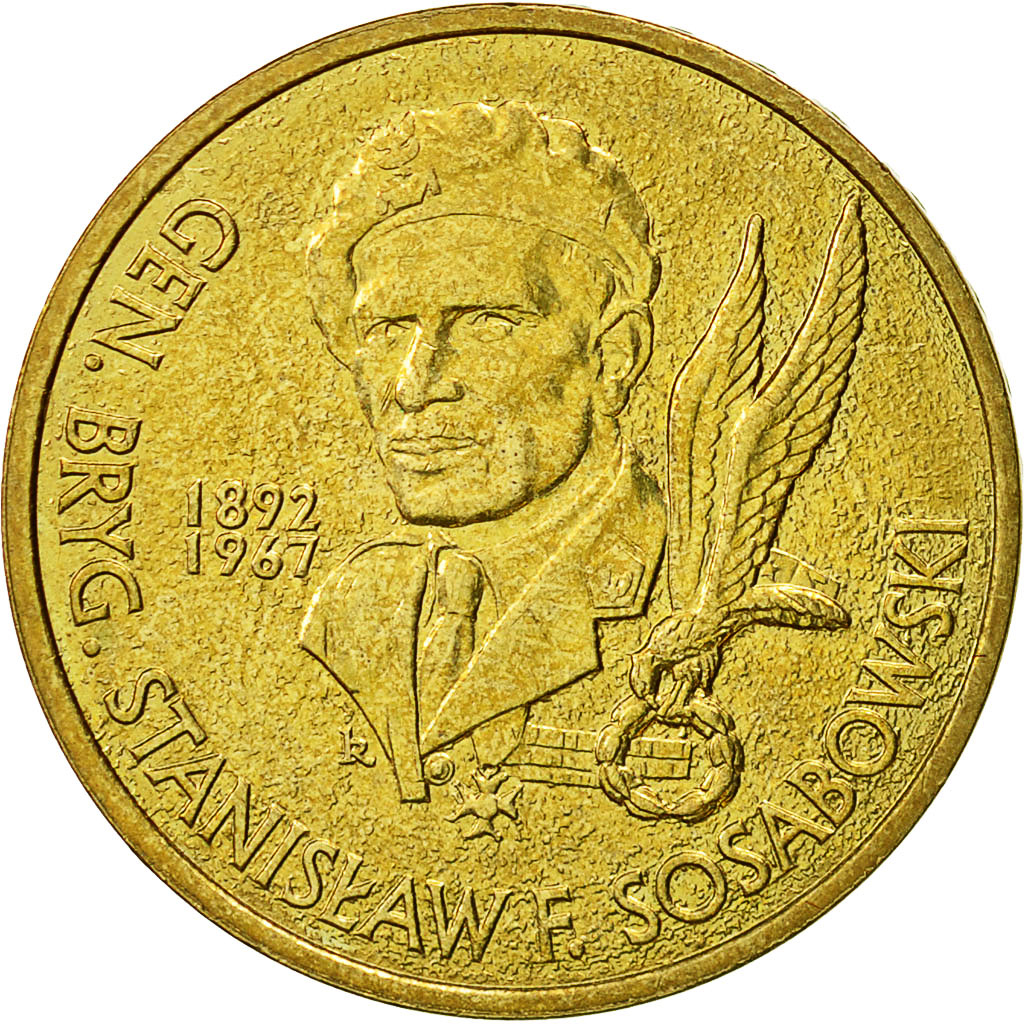 Coin, Poland, 2 Zlote, 2004, Warsaw, MS(60-62), Brass, KM:499