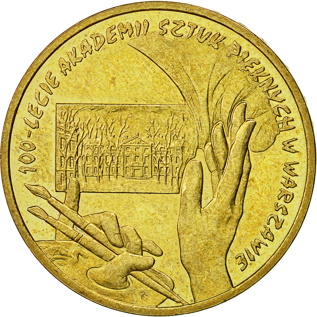 Coin, Poland, 2 Zlote, 2004, Warsaw, MS(60-62), Brass, KM:509