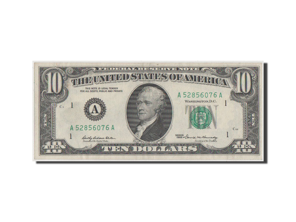 United States, Ten Dollars, 1969, KM #451a, UNC(60-62), A52856076A