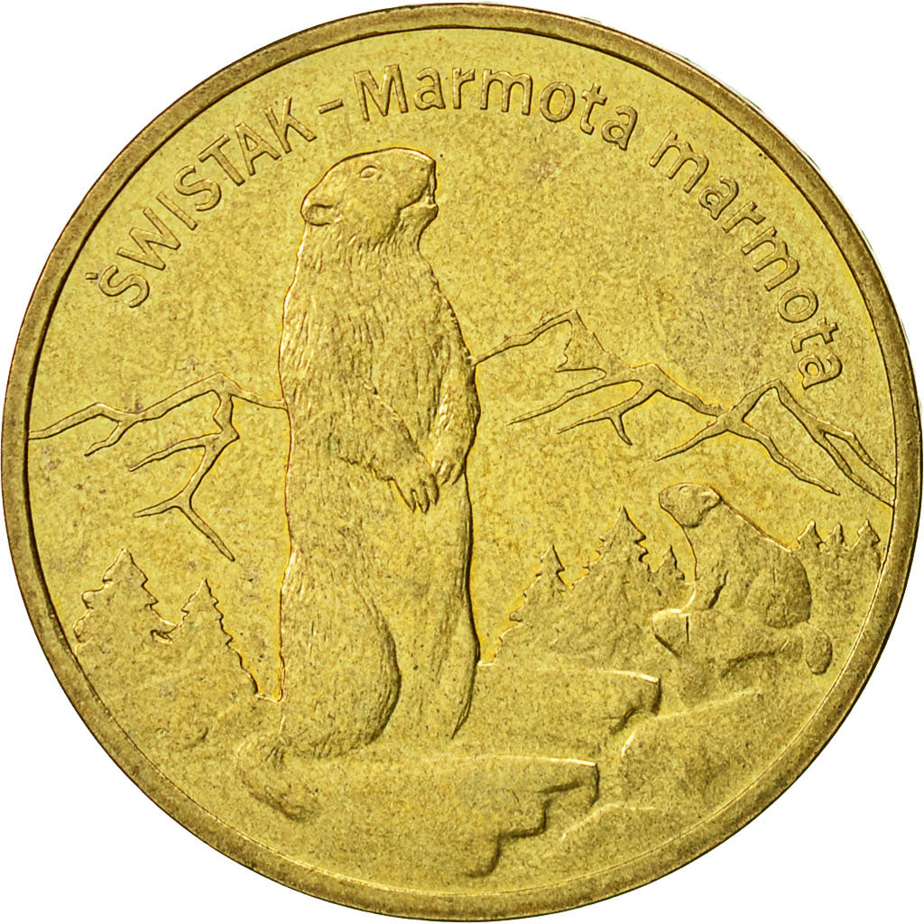 Coin, Poland, 2 Zlote, 2006, Warsaw, MS(60-62), Brass, KM:534