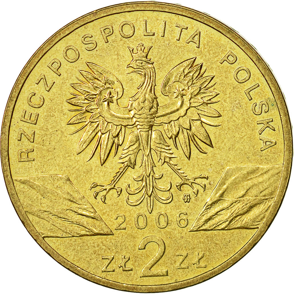 Coin, Poland, 2 Zlote, 2006, Warsaw, MS(60-62), Brass, KM:534