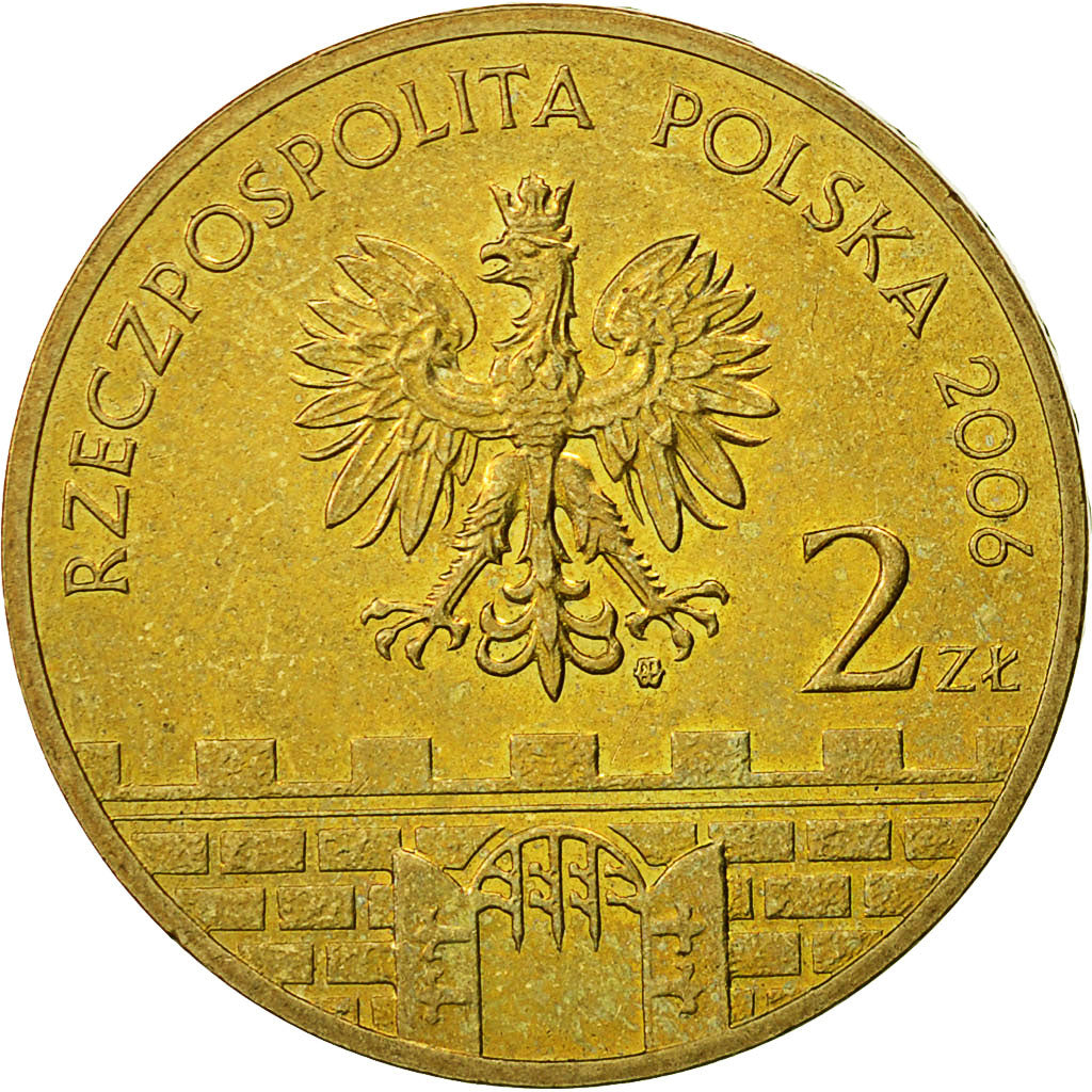 Münze, Polen, 2 Zlote, 2006, Warsaw, VZ, Messing, KM:580