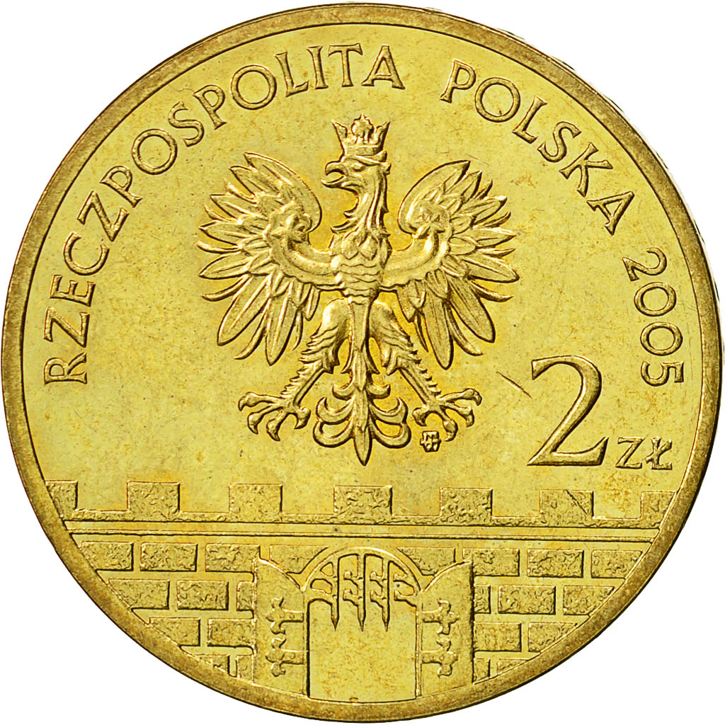 Coin, Poland, 2 Zlote, 2005, Warsaw, MS(63), Brass, KM:529