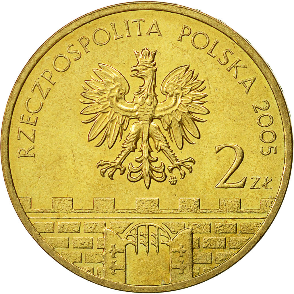 Coin, Poland, 2 Zlote, 2005, Warsaw, MS(60-62), Brass, KM:564