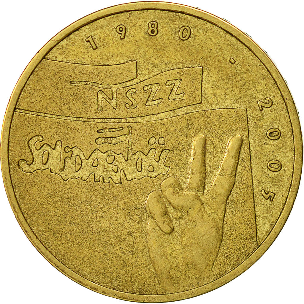 Coin, Poland, 2 Zlote, 2005, Warsaw, AU(50-53), Brass, KM:565
