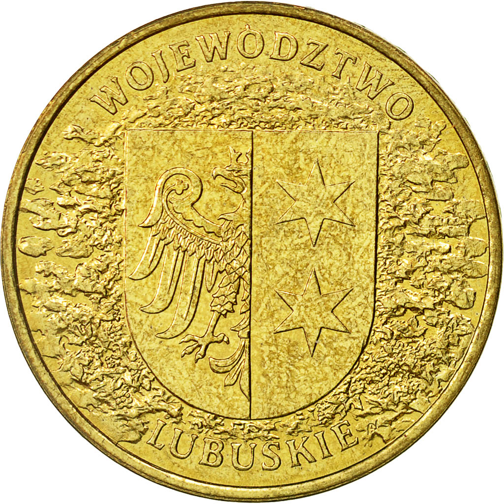 Coin, Poland, 2 Zlote, 2004, Warsaw, MS(60-62), Brass, KM:486