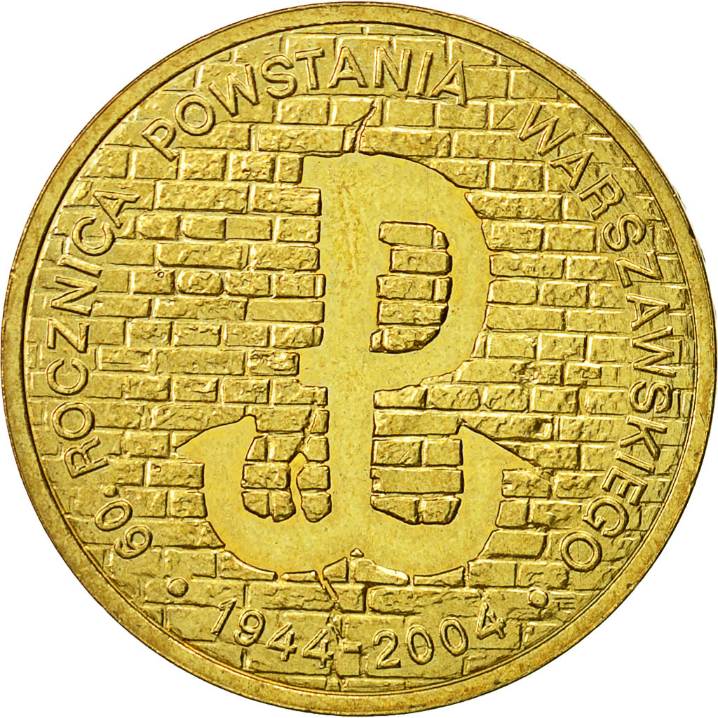 Coin, Poland, 2 Zlote, 2004, Warsaw, MS(63), Brass, KM:496