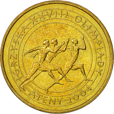 Münze, Polen, 2 Zlote, 2004, Warsaw, VZ, Messing, KM:516