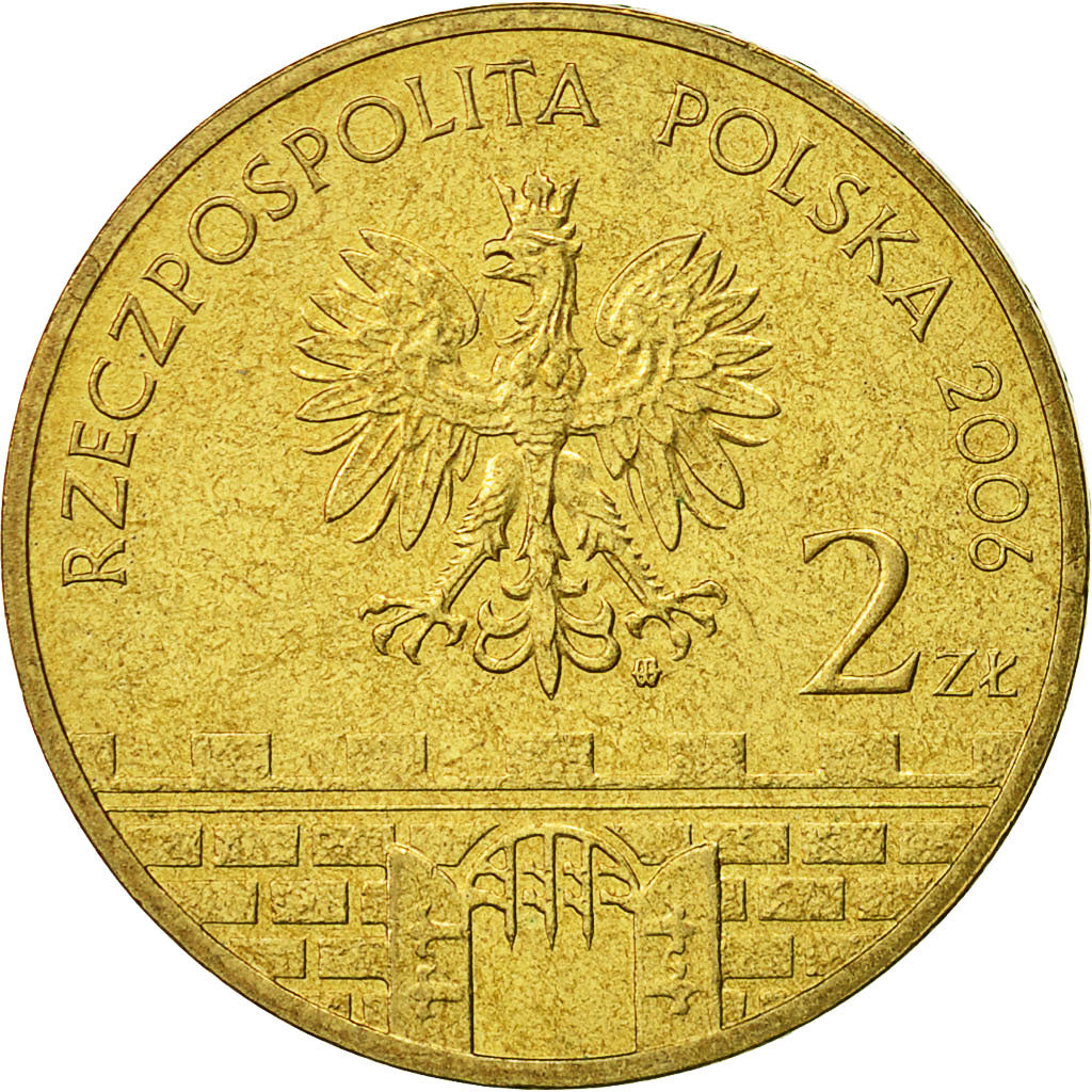 Coin, Poland, 2 Zlote, 2006, Warsaw, AU(55-58), Brass, KM:570