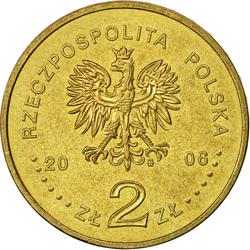 Moneta, Polonia, 2 Zlote, 2006, Warsaw, SPL-, Ottone, KM:571