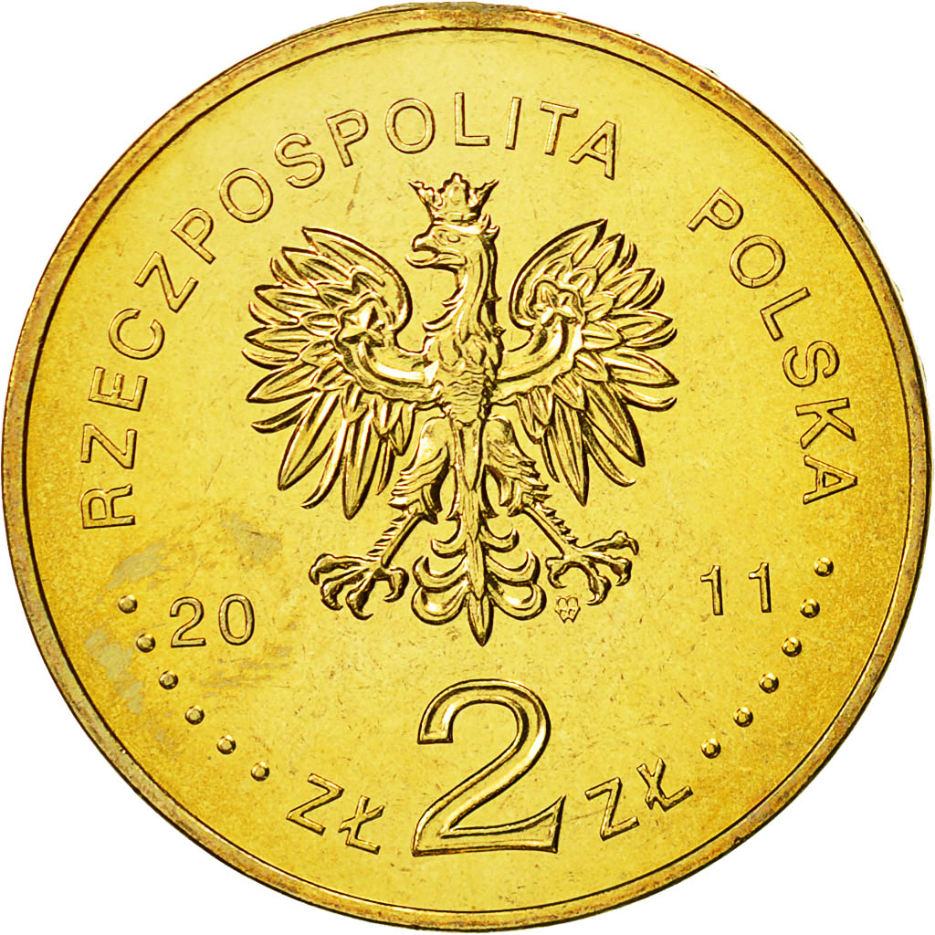 Coin, Poland, 2 Zlote, 2011, Warsaw, MS(63), Brass, KM:788