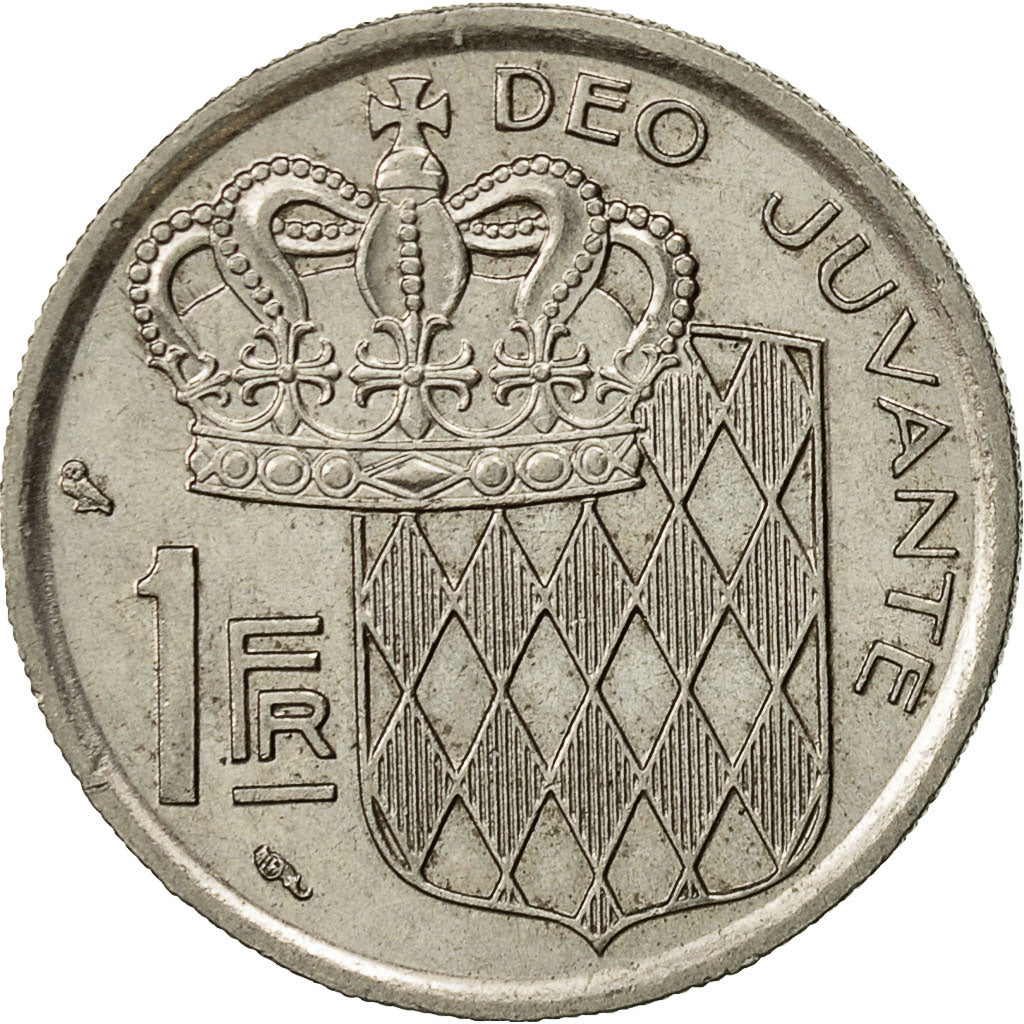 Coin, Monaco, Rainier III, Franc, 1968, AU(55-58), Nickel, KM:140