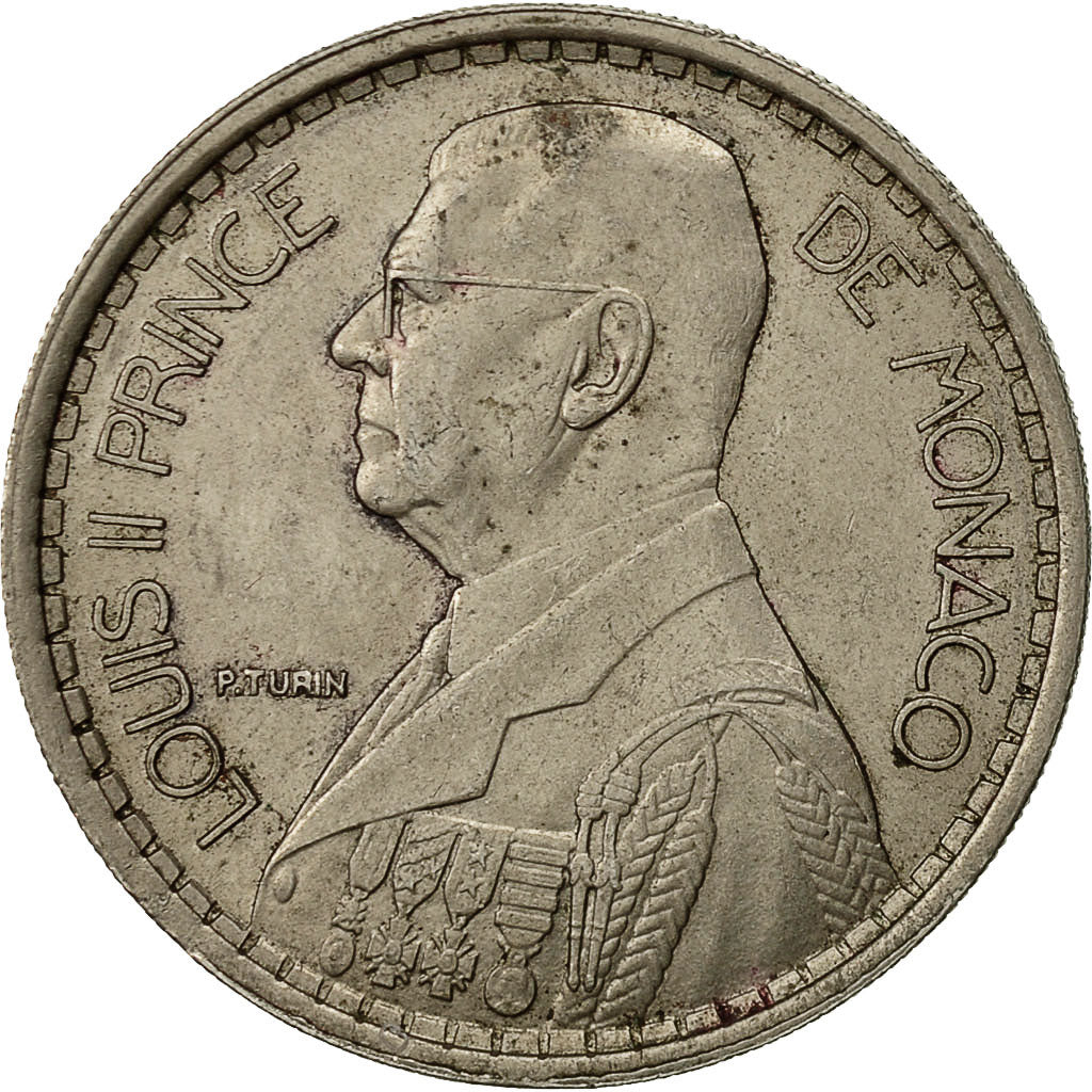Münze, Monaco, Louis II, 20 Francs, Vingt, 1947, Poissy, SS, Copper-nickel