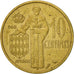 Coin, Monaco, Rainier III, 10 Centimes, 1962, EF(40-45), Aluminum-Bronze