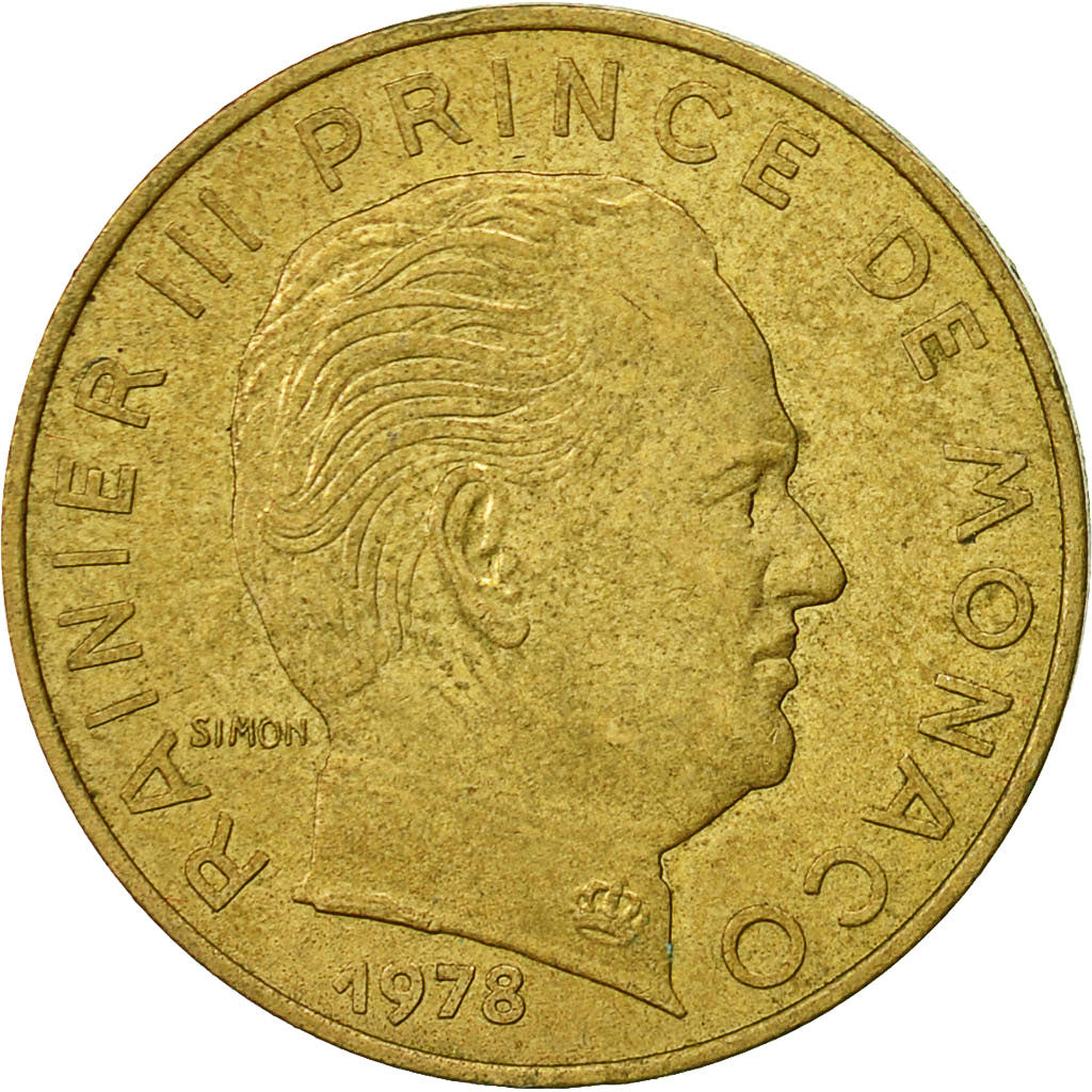 Coin, Monaco, Rainier III, 20 Centimes, 1978, EF(40-45), Aluminum-Bronze, KM:143