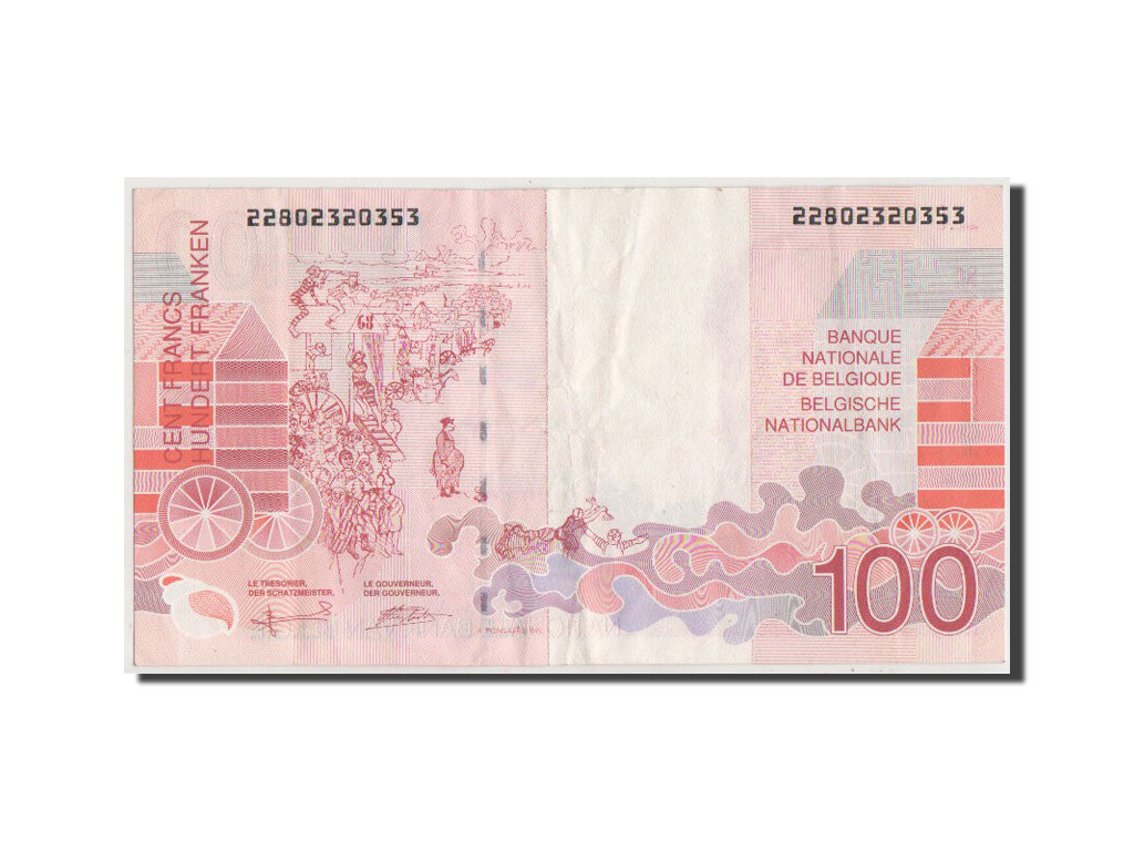 Biljet, België, 100 Francs, TTB