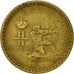 Moneda, Mónaco, Louis II, 2 Francs, 1924, Poissy, MBC, Aluminio - bronce