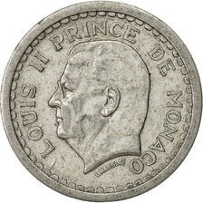 Coin, Monaco, Louis II, 2 Francs, Undated (1943), EF(40-45), Aluminum, KM:121