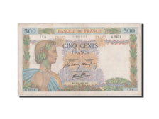 Billete, Francia, 500 Francs, 500 F 1940-1944 ''La Paix'', 1942, BC+